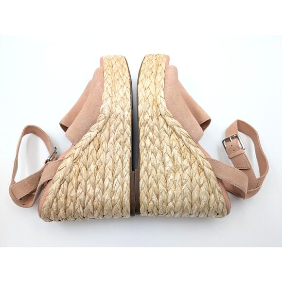 Marc Fisher LTD Nelly Women's Wedge Espadrilles Sandal Pale Blush Size US8.5M - Picture 6 of 8